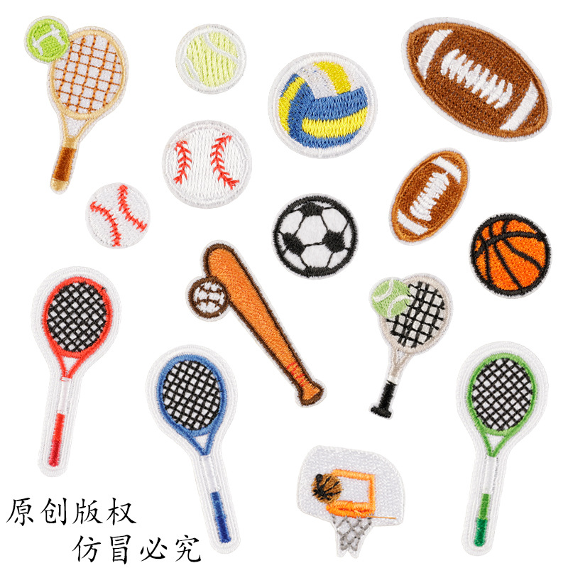 Table Tennis Olympics - 100 ピース/ロットクリエイティブ刺繍パッチスポーツボール卓球バット帽子シャツバッグ衣類装飾アクセサリークラフト Diy アップリケ