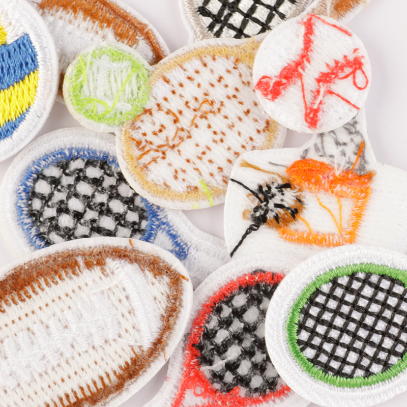 100 ピース/ロットクリエイティブ刺繍パッチスポーツボール - Table Tennis Olympics のレビューと価格