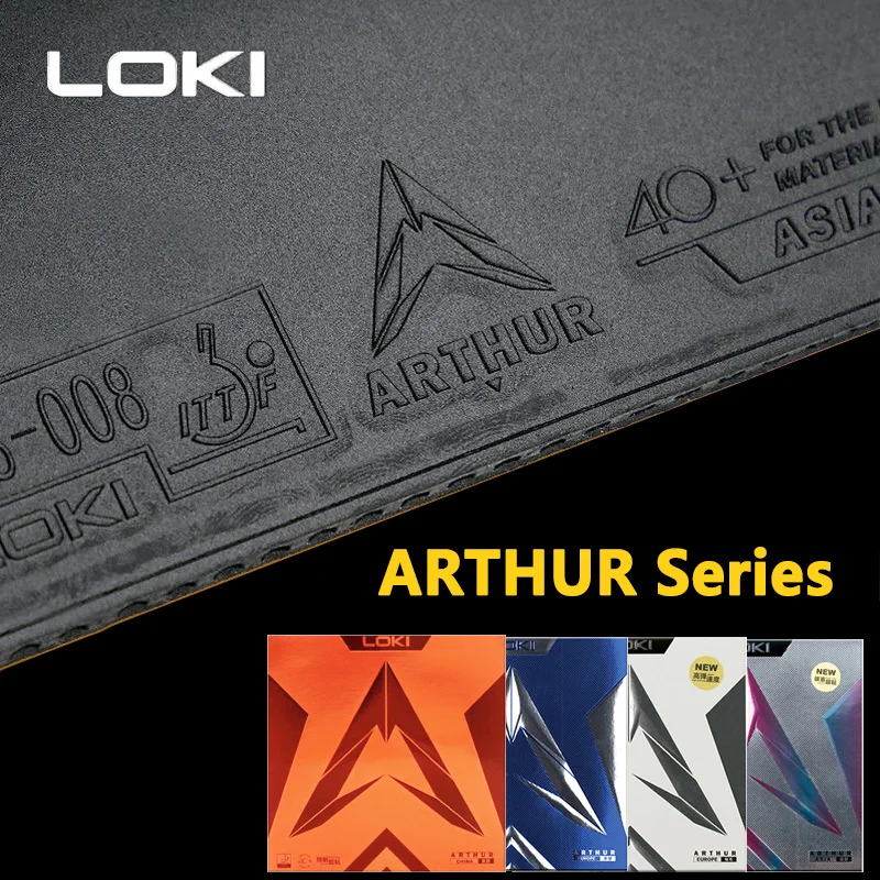 Loki arthur-ハードケーキスポンジを備えた卓球ラバ - Table Tennis Loki のレビューと価格