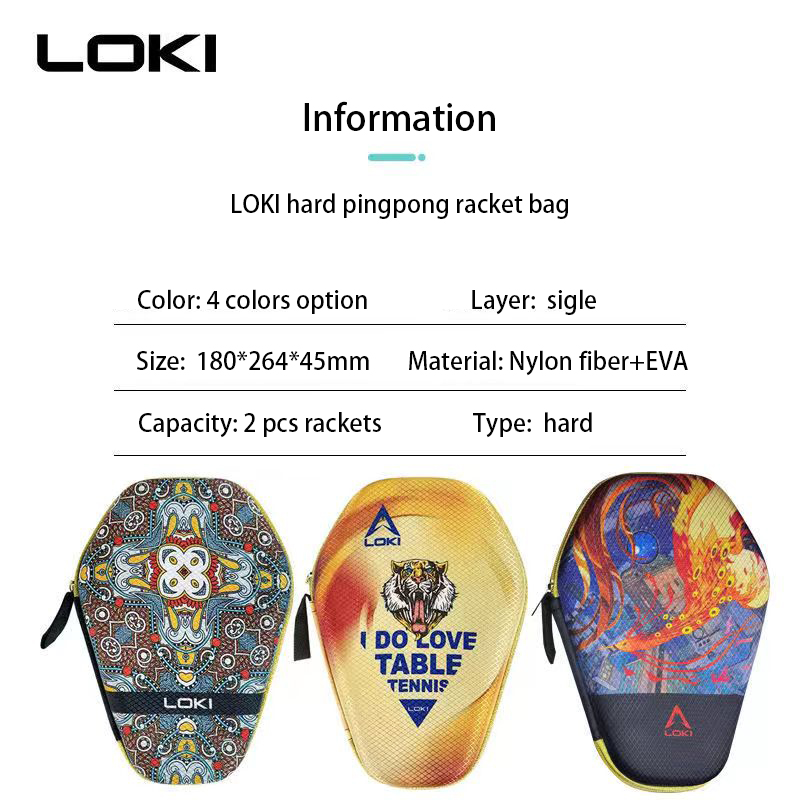 ラッキポータブル卓球ラケットバッグPU防水保護ケースping - Table Tennis Loki のレビューと価格